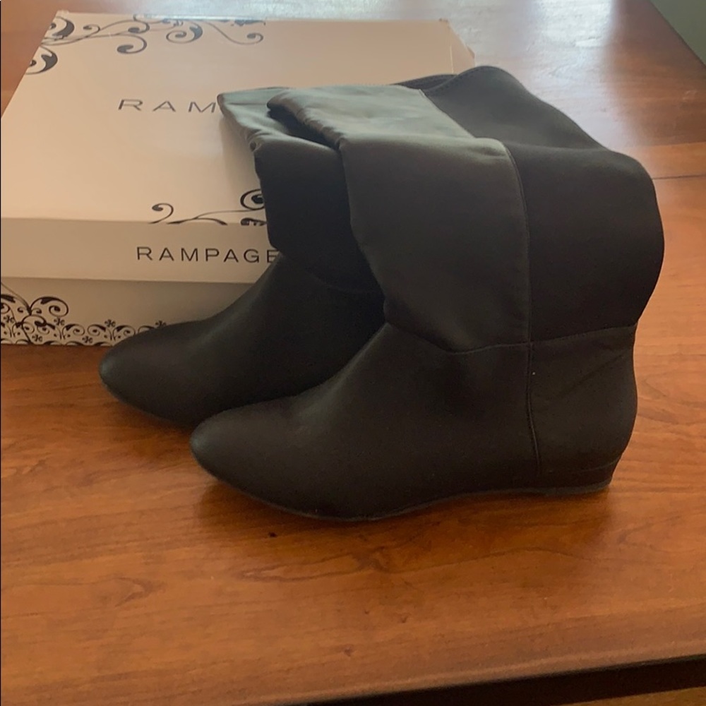RAMPAGE WOMENS CORSICA BLACK RIDING BOOTS